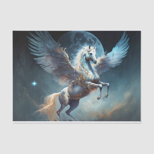 Jewelled Pegasus Tissue Paper (Front)