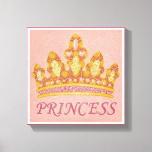 Jewelled Princess Crown by Chariklia Zaris Canvas Print