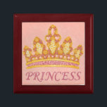 Jewelled Princess Crown by Chariklia Zaris Gift Box<br><div class="desc">Know a princess in your life that deserves a crown? Then purchase this print from Chariklia Zarris. It features an enchanting jewelled crown with the word "Princess" underneath. A fantastic gift for the royalty in your life!</div>