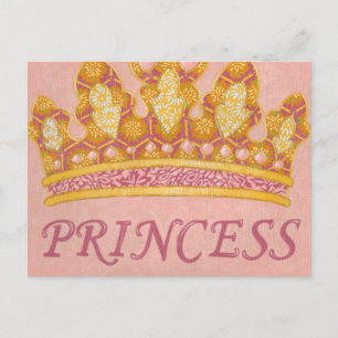 Jewelled Princess Crown by Chariklia Zaris Postcard