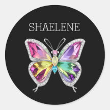 Jewelled Rainbow Crystal Butterfly