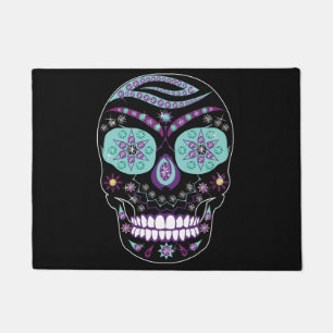 Jewelled Rhinestone Skull Rug