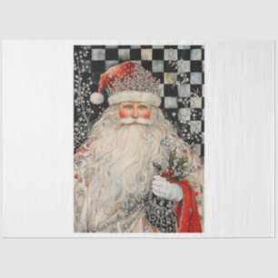 Jewelled Santa Tissue Paper