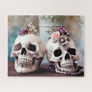 Jewelled Skulls Jigsaw Puzzle