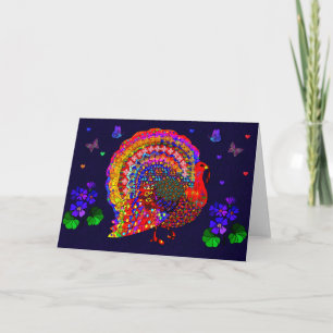 Jewelled Turkey Holiday Card
