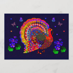 Jewelled Turkey Invitation