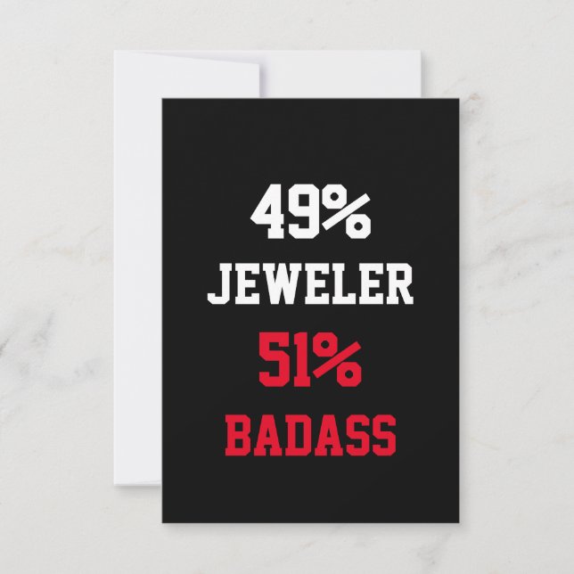Jeweller Badass Card (Front)