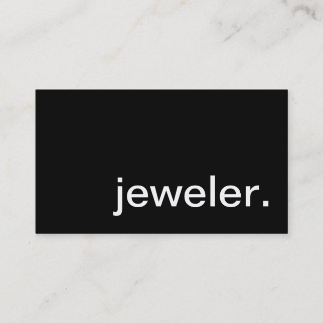 jeweller. business card (Front)