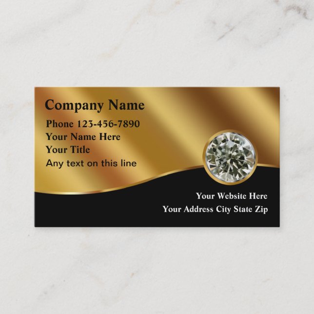 Jeweller Business Cards (Front)