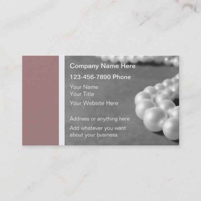 Jeweller Business Cards (Front)