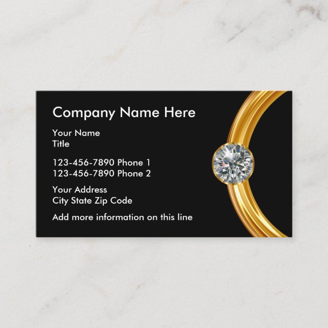 Jeweller Design Business Card (Front)