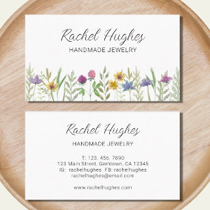 Jeweller Floral Business Card