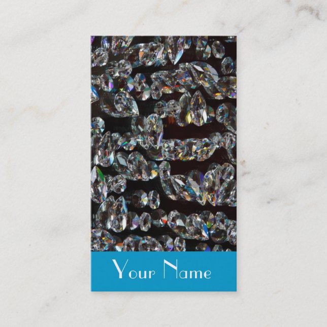 Jeweller Jewellery  Diamond Sparkle Business Card (Front)