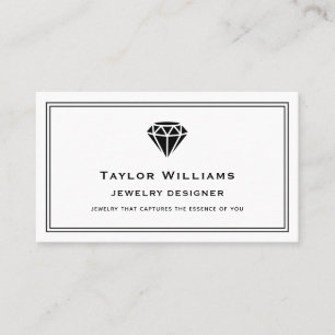 Jeweller Jewellery Precious Stone Jewellery Design Business Card