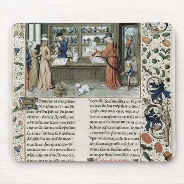 Jeweller's Shop, from Lapidaire de Mandeville Mouse Mat (Front)
