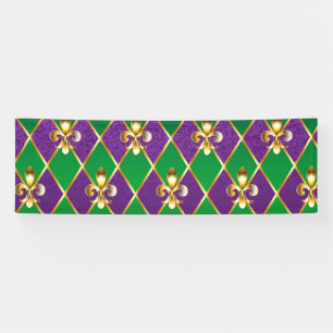 Jewellery Background Mardi Gras Banner