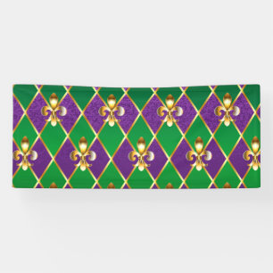 Jewellery Background Mardi Gras Banner