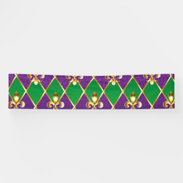 Jewellery Background Mardi Gras Banner (Horizontal)