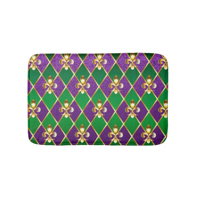 Jewellery Background Mardi Gras Bath Mat (Front)