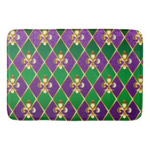 Jewellery Background Mardi Gras Bath Mat