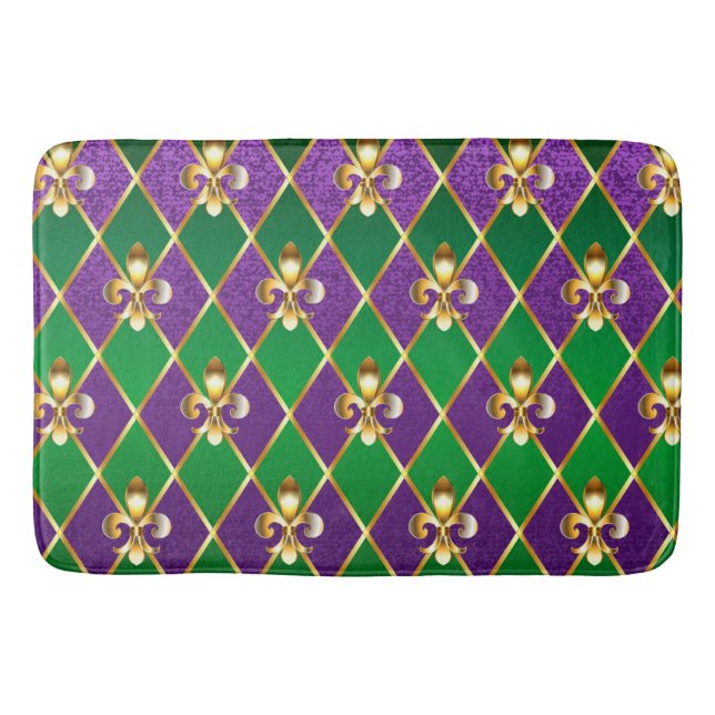 Jewellery Background Mardi Gras Bath Mat (Front)