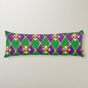Jewellery Background Mardi Gras Body Cushion