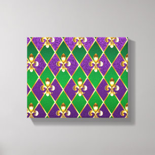 Jewellery Background Mardi Gras Canvas Print