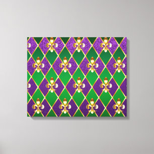 Jewellery Background Mardi Gras Canvas Print