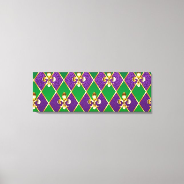 Jewellery Background Mardi Gras Canvas Print (Front)