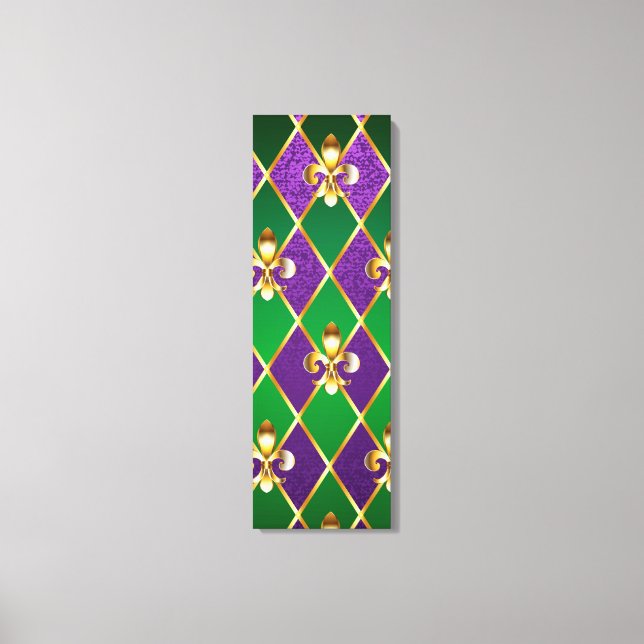 Jewellery Background Mardi Gras Canvas Print (Front)