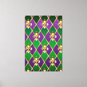 Jewellery Background Mardi Gras Canvas Print