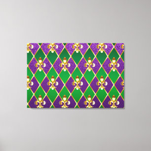 Jewellery Background Mardi Gras Canvas Print