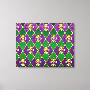 Jewellery Background Mardi Gras Canvas Print
