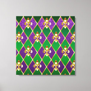 Jewellery Background Mardi Gras Canvas Print