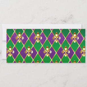 Jewellery Background Mardi Gras Card