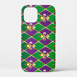 Jewellery Background Mardi Gras iPhone 12 Mini Case