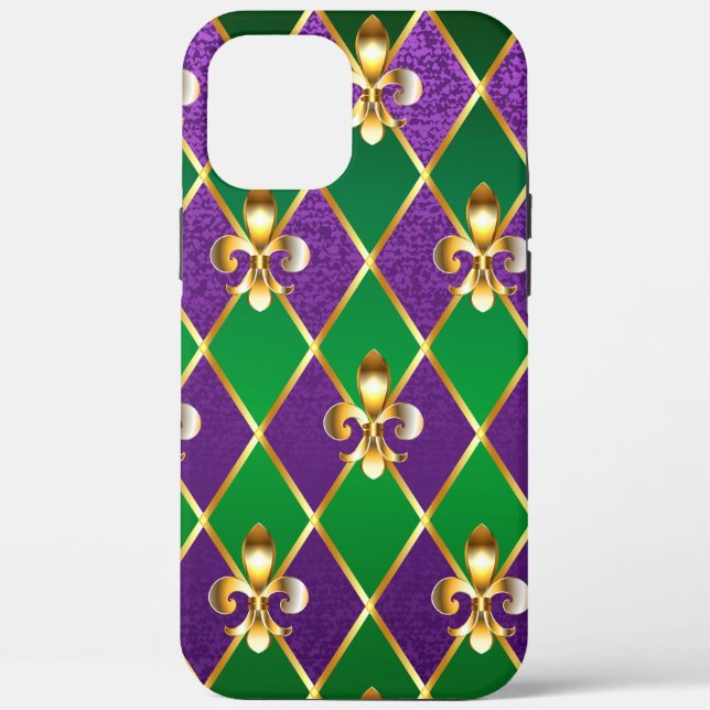 Jewellery Background Mardi Gras Case-Mate iPhone Case (Back)