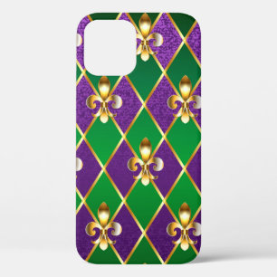 Jewellery Background Mardi Gras iPhone 12 Case