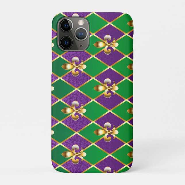 Jewellery Background Mardi Gras Case-Mate iPhone Case (Back)
