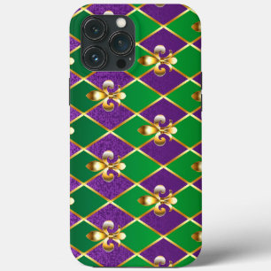 Jewellery Background Mardi Gras iPhone 13 Pro Max Case