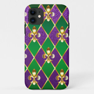 Jewellery Background Mardi Gras iPhone 11 Case