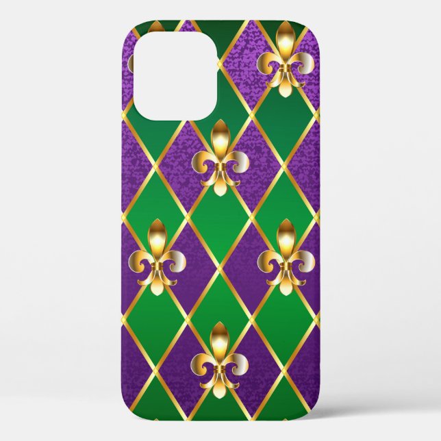 Jewellery Background Mardi Gras Case-Mate iPhone Case (Back)