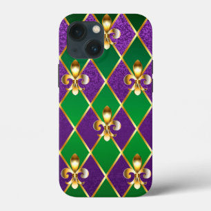 Jewellery Background Mardi Gras iPhone 13 Mini Case