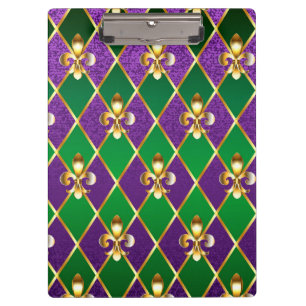 Jewellery Background Mardi Gras Clipboard