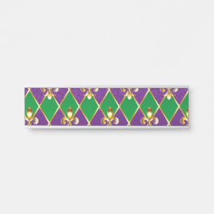Jewellery Background Mardi Gras Door Sign