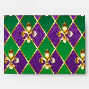 Jewellery Background Mardi Gras Envelope