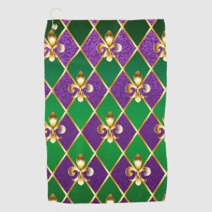Jewellery Background Mardi Gras Golf Towel