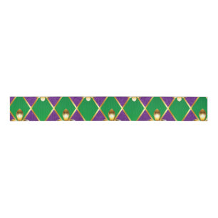 Jewellery Background Mardi Gras Grosgrain Ribbon