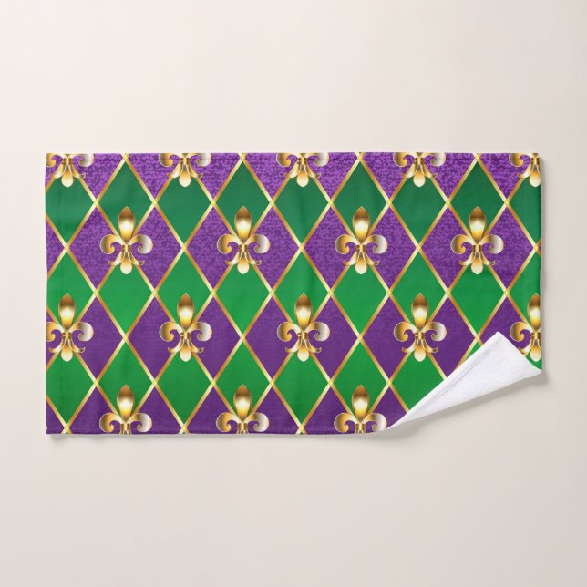 Jewellery Background Mardi Gras Hand Towel (Hand Towel)