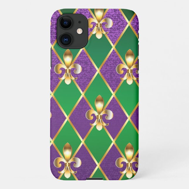 Jewellery Background Mardi Gras iPhone Case (Back)